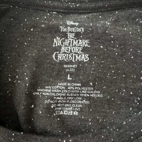 Disney Nightmare Before Christmas Jack Sally Love Is Eternal Graphic T Shirt L - Picture 4 of 7